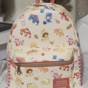 Kids Backpack - Cream and Red